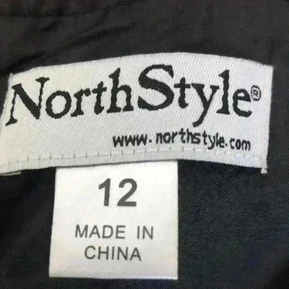 Northstyle A-Line Tweed skirt w/ slit and fringe hem - Picture 6 of 7